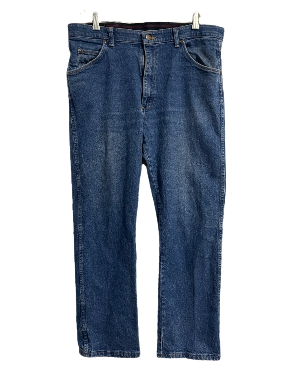Wrangler Men’s Relaxed Fit Dark Blue Jeans 36 x 32